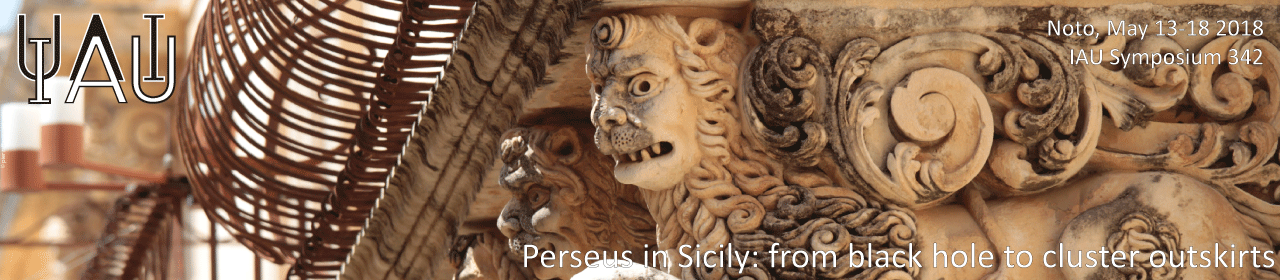 Perseus in Sicily: from black hole to cluster outskirts